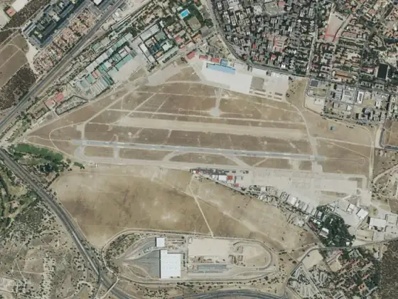 Aerial photograph of LECU, Madrid / Cuatro Vientos.
